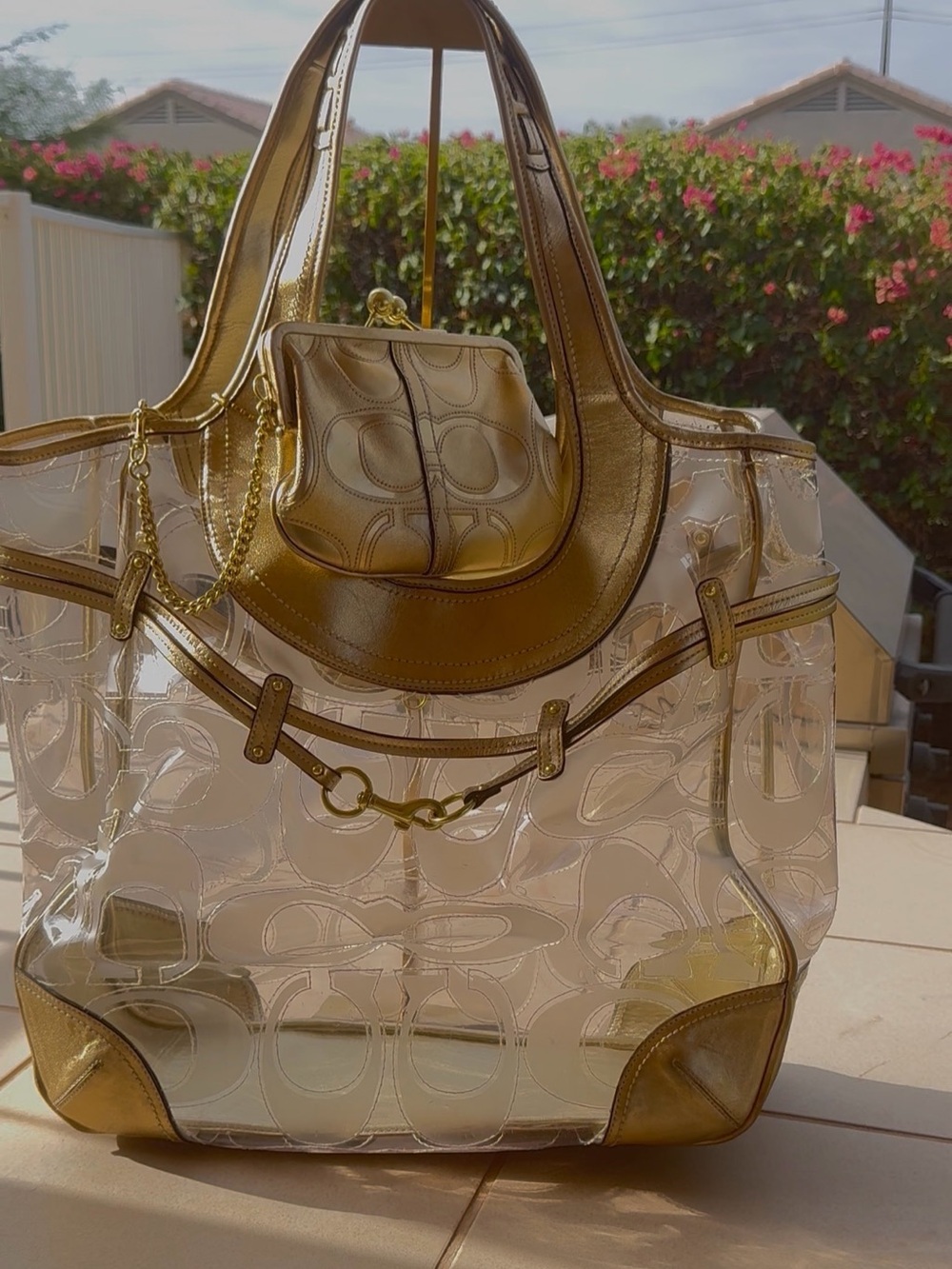 Coach Ergo XL Signature Clear Tote — Style 12239 - Picture 13 of 13